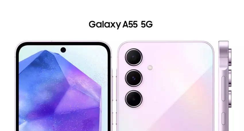 Samsung Galaxy A55 is opgedoken in live insider foto's