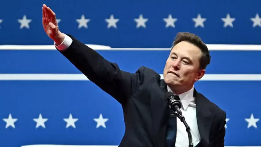 Elon Musk bij de inauguratie van Trump