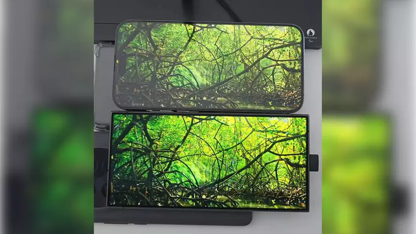 Galaxy S24 Ultra en iPhone 15 display