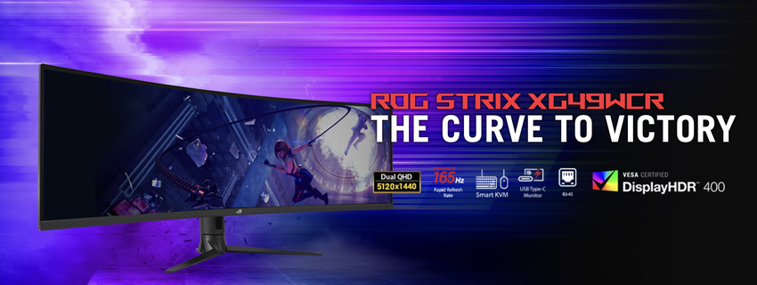 ASUS onthult ROG STRIX XG49WCR gaming monitor met 49in WHQD-scherm en 165Hz ondersteuning