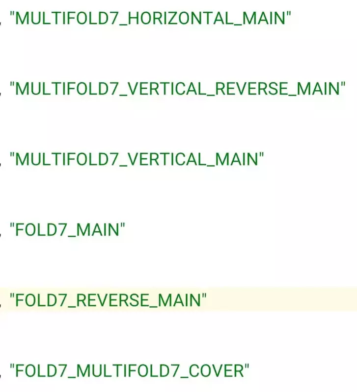 In de One UI 8-bestanden wordt de naam "Multifold 7" genoemd. Illustratie: Android Authority