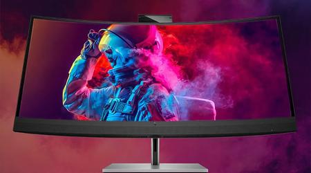 HP heeft een 34-inch gebogen monitor onthuld met een 5 MP pop-up camera en ondersteuning voor Power Delivery tot 100W