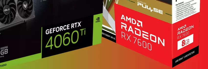 GeForce RTX 4060 Ti met 8GB geheugen is 3-40% krachtiger dan Radeon RX 7600