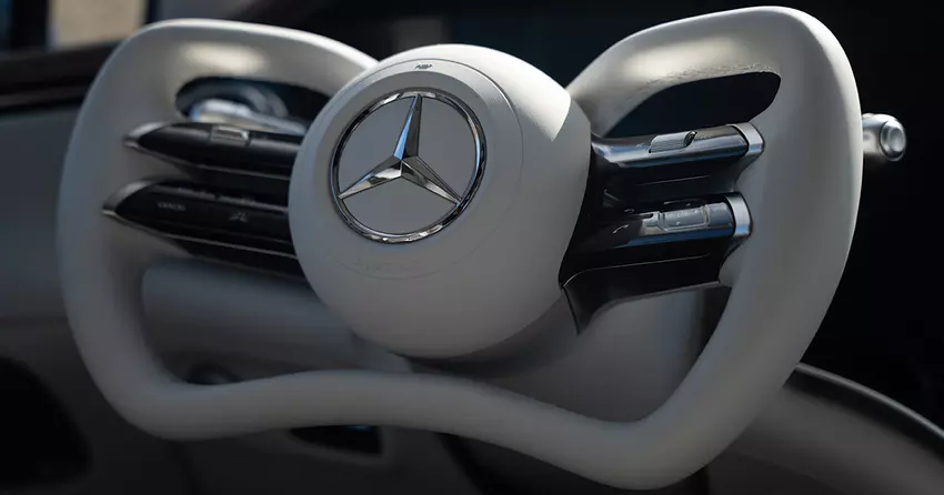 Mercedes heeft een "stuurwiel-niet stuurwiel" onthuld voor auto's met een controle-door-draad systeem