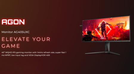 AOC AGON AG405UXC: Gamingmonitor met 40-inch scherm, IPS, 2K-resolutie en 144Hz