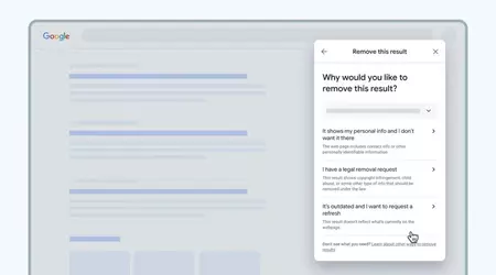 Google laat gebruikers sneller persoonlijke informatie uit zoekresultaten verwijderen