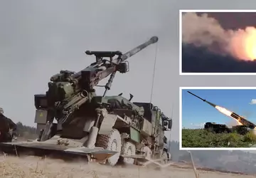 CAESAR houwitser vernietigt nauwkeurig Russisch BM-27 ...