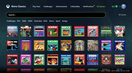 Een onverwacht cadeau van Microsoft: Game Pass-abonnees ontvingen Retro Classics, een verzameling van 50 klassieke games uitgegeven door Activision in de jaren 80 en 90