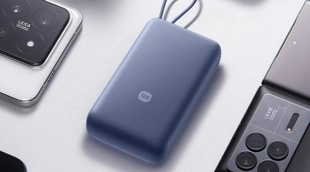 Xiaomi heeft een 20000mAh Power Bank met ingebouwde kabel en snel opladen geïntroduceerd voor $22