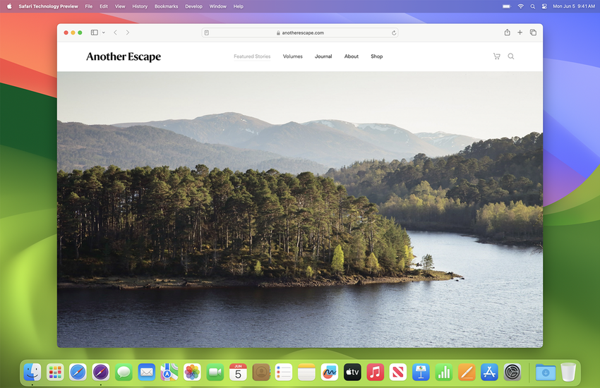 Voorbeeld van safaritechnologie. Illustratie: Apple