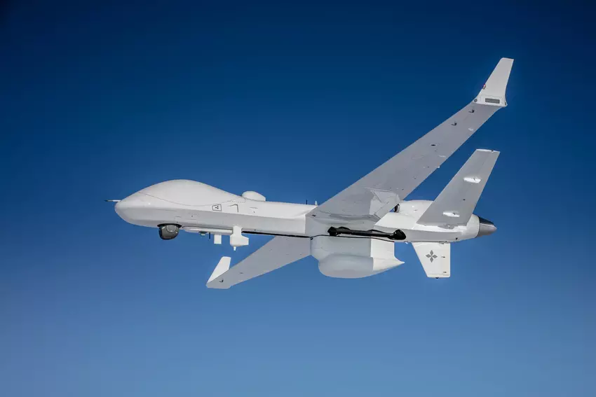 MQ-9B UAV tijdens een testvlucht