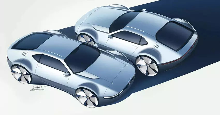 VW onthulde een spectaculaire elektrische auto die nooit in metaal is gemaakt