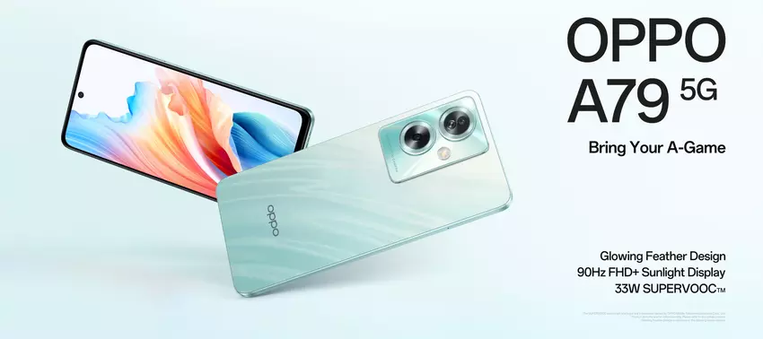 OPPO A79 5G: 90Hz scherm, MediaTek Dimensity 6020 chip, 50 MP camera en 5.000 mAh batterij met 33W opladen