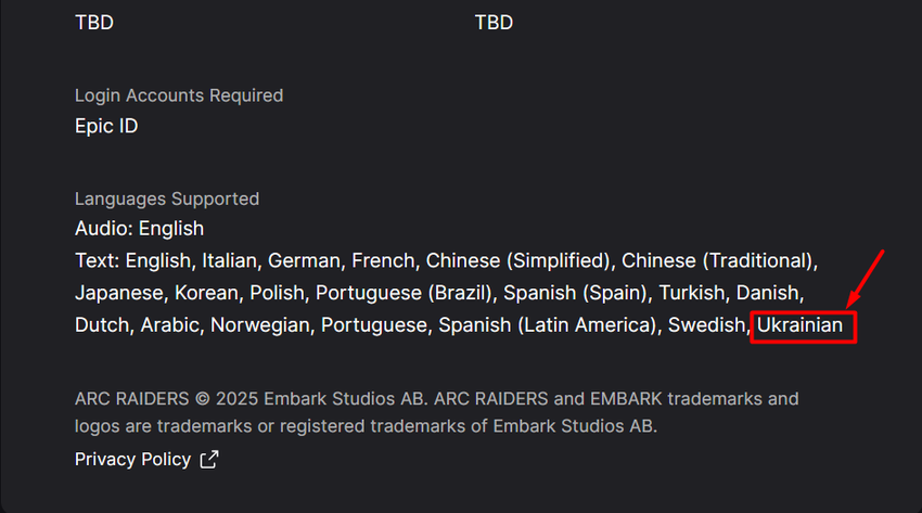 Vermelding van Oekraïens. Illustratie: EGS