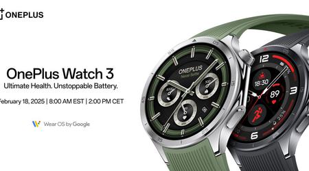 OnePlus kondigt de lancering van de nieuwe OnePlus Watch 3 aan: Presentatiedatum is 18 februari