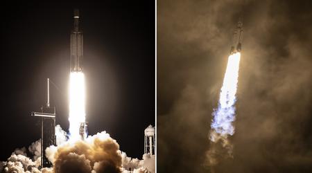 Falcon Heavy was in staat om 's werelds grootste commerciële communicatiesatelliet, Jupiter 3, die meer dan 9.000 kg weegt en de grootte heeft van een minibus, in een baan om de aarde te brengen bij de tweede poging.