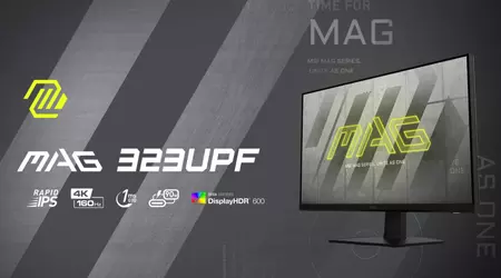 MSI MAG 323UPF - 4K-monitor met verversingssnelheid tot 160Hz, HDMI 2.1 en DisplayPort 1.4 voor de prijs van $800