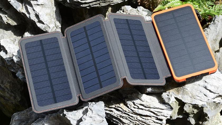 Hiluckey Zonneoplader Power Bank 25000mAh