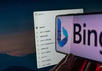 Met de Bing chatbot op desktop ...