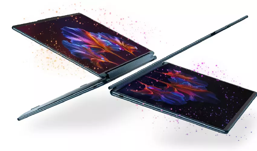 Lenovo onthult de krachtige Yoga Slim 9i laptop met twee POLED-schermen, geen toetsenbord en uitgebreide AI-mogelijkheden