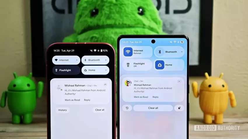 MEDIA: Google bereidt een grootschalig herontwerp van Android voor (screenshots)