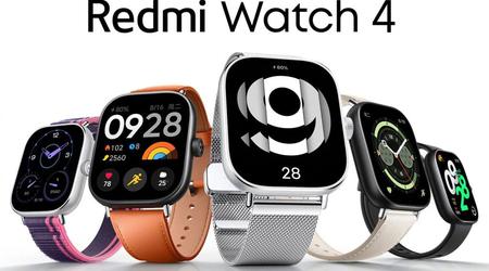 Xiaomi heeft de Redmi Watch 4 onthuld met GPS, NFC en IP68 waterdichtheid voor $70