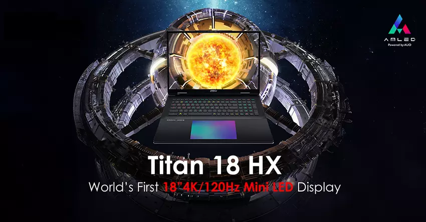 MSI kondigde 's werelds eerste notebook aan met 120Hz beeldscherm op basis van een 4K Mini LED-paneel