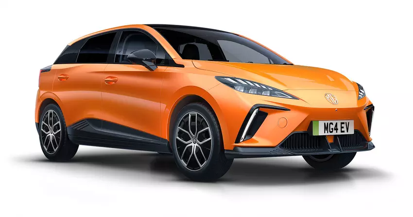 MG4 (2024) in de kleur Vulkaan Oranje