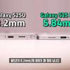 Het ontwerp van de Samsung Galaxy S25 Edge met close