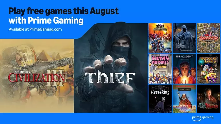 Sid Meier's Civilisation 3 en Thief (2014) kopten de nieuwe selectie van Amazon Prime Gaming