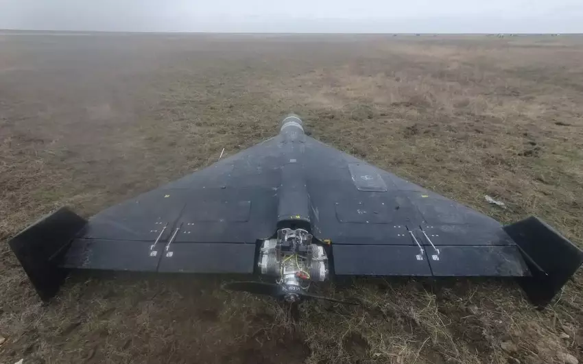Russische Shahed-136 kamikaze drone stort neer in Kazachstan