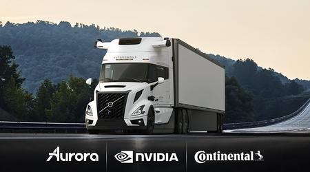 Aurora, Continental en NVIDIA hebben hun krachten gebundeld om onbemande vrachtwagens in te zetten in 2027
