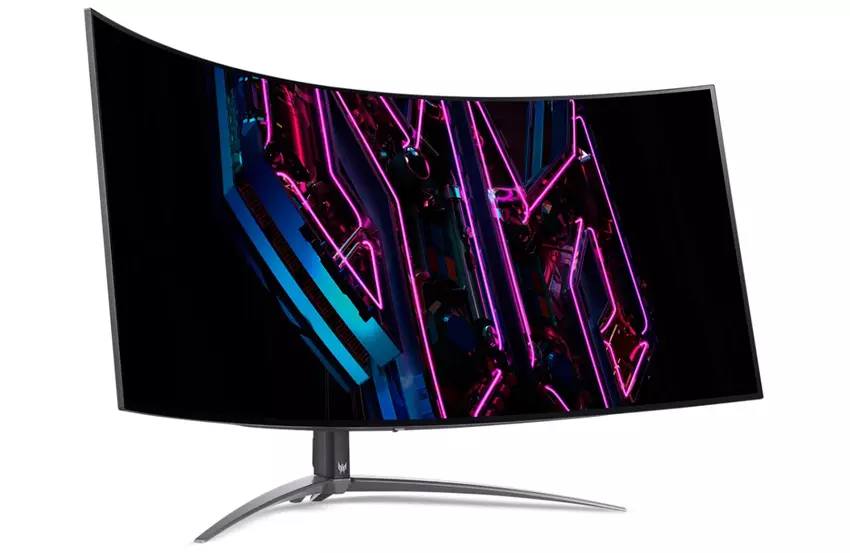 De Acer Predator X45 gebogen 3.4K gamingmonitor met 240Hz framerate gaat acht maanden na de aankondiging tegen een gereduceerde prijs in de verkoop