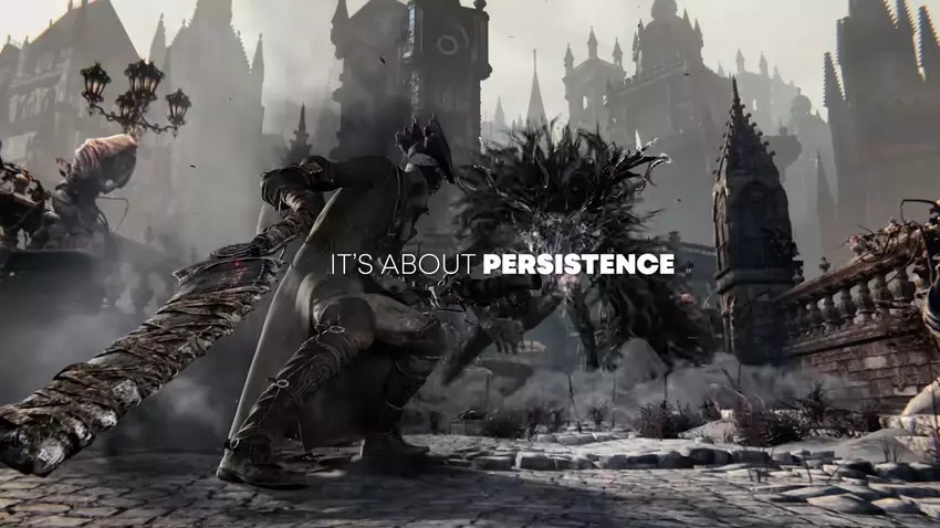 Een still uit Bloodborne