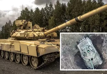 Oekraïense strijdkrachten vernietigen Russische T-90S exporttank ...
