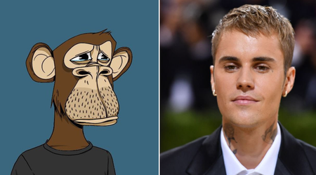Justin Biebers $1,31m NFT uit de Bored Ape Yacht Club collectie is in anderhalf jaar tijd 24 keer gedaald tot minder dan $55.000