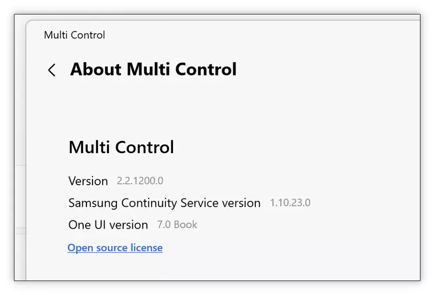 Ondersteuning voor One UI 7.0 in de toepassing Multi Control