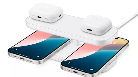 Apple heeft de Quattro Wireless Charger Pro 4 gelanceerd, een dockingstation waarmee je vier gadgets tegelijk draadloos kunt opladen.
