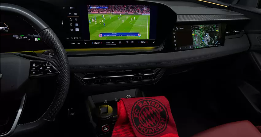 Een voetbalwedstrijd kijken in de file: Audi heeft DAZN geïntegreerd in zijn multimediasysteem