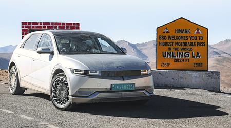 De Hyundai IONIQ 5 is opgenomen in het Guinness Book of World Records voor de grootste hoogteverandering bij een elektrisch voertuig.