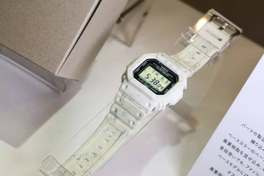 Nieuwe G-Shock van Casio: de G-5600BG-5JR met gerecycled hars en marmeren ontwerp