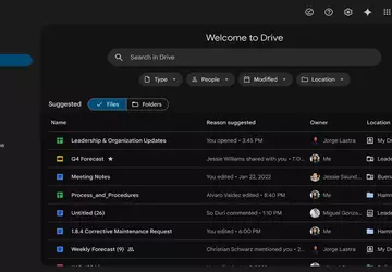 Google Drive heeft een donkere modus: ...