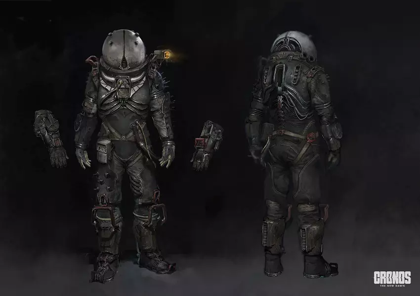 Het futuristische overlevingspak van de Wayfarer