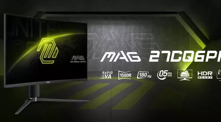 MSI MAG 27CQ6PF: Gaming-monitor met 2K-scherm bij 180Hz voor $189