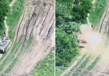 Goedkope Oekraïense FPV drone treft Russische ...