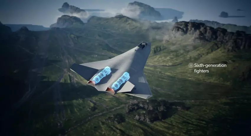 Concept van het Koreaanse zesde generatie jachtvliegtuig KF-21 Block 3. Illustratie: Hanwha Aerospace