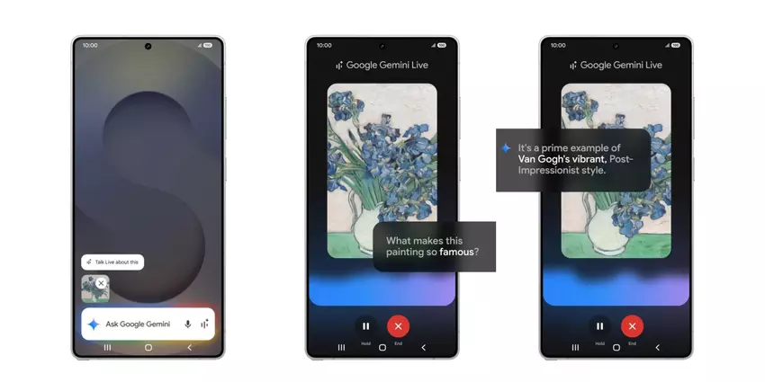 Galaxy S25 zijknop kan Gemini starten