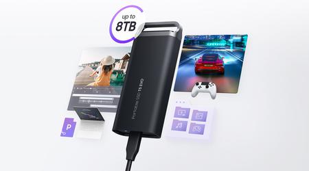 Samsung T5 EVO: SSD-schijf met een capaciteit tot 8 TB en overdrachtsnelheden tot 460 MB/seconde