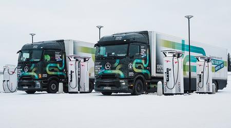 Mercedes eActros 600 opnieuw getest in de winter - verbruik steeg met 25 procent en soms met 50