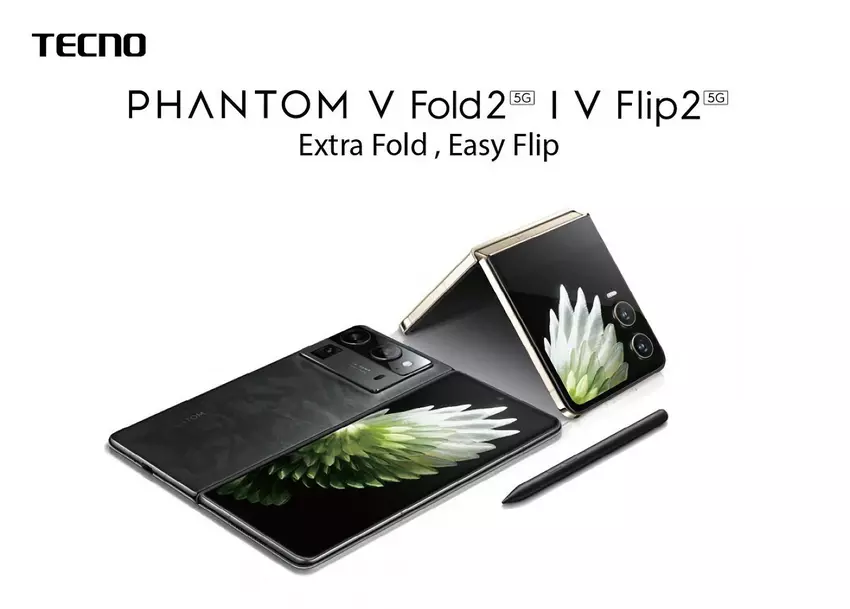 Zonder de aankondiging af te wachten: Tecno heeft pre-orders geopend voor de Phantom V Fold 2 en Phantom V Flip 2 opvouwbare smartphones